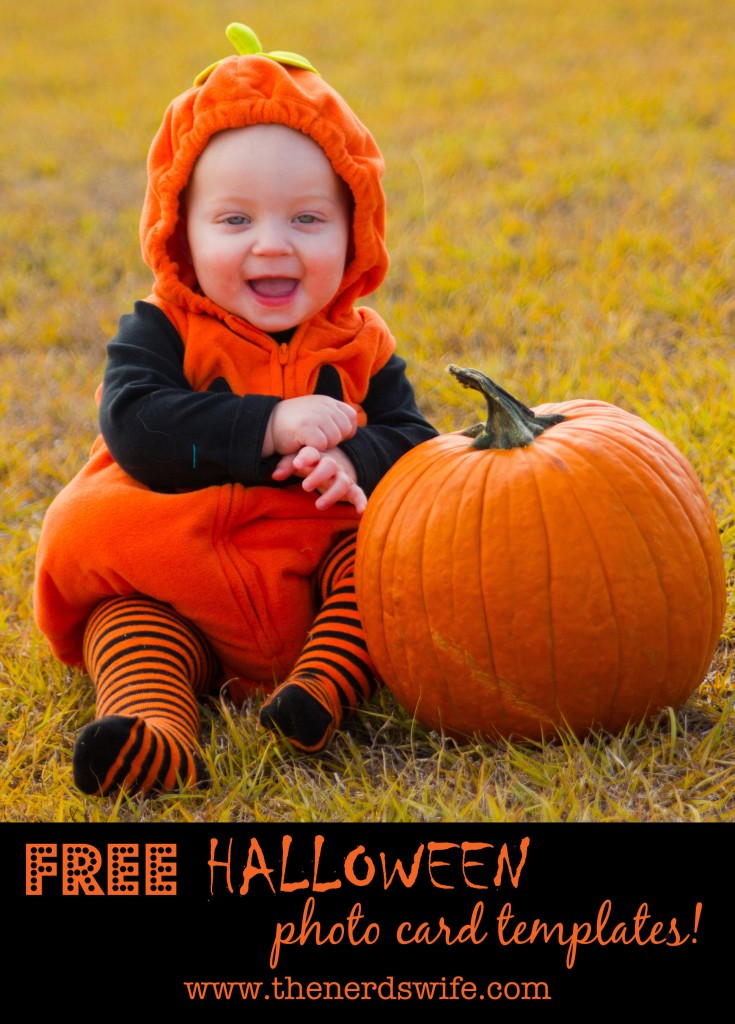 Baby Pumpkin Photos and FREE Halloween Photo Card Templates The 