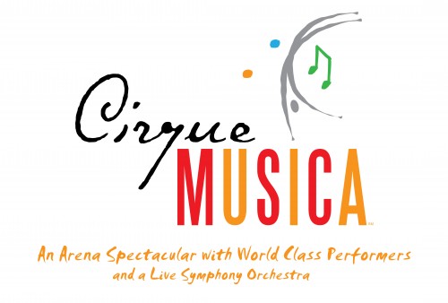 Cirque poster logo and tag black