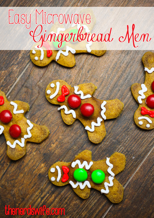 Easy Microwave Gingerbread Men