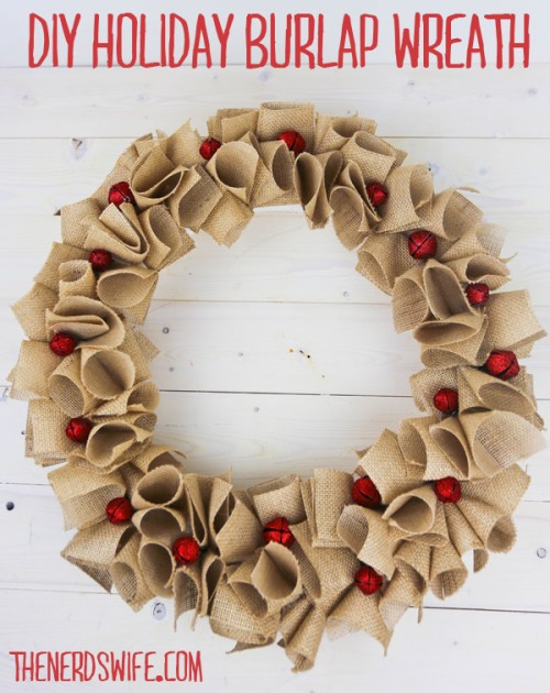 Holiday Burlap Wreath