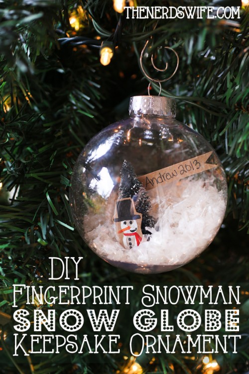 Handprint Winter Tree with Snowy Fingerprints - Fun-A-Day!