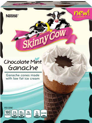 Skinny Cow Chocolate Mint Ganache Cones #SkinnyCowGanache #shop