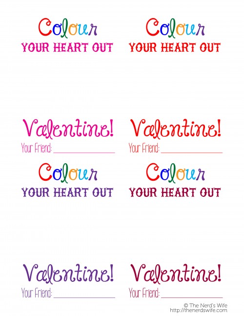 Colour Your Heart Out Valentine