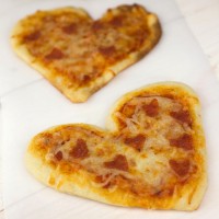 Mini Heart Pizzas
