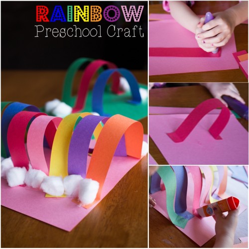 Rainbow Preschool Craft