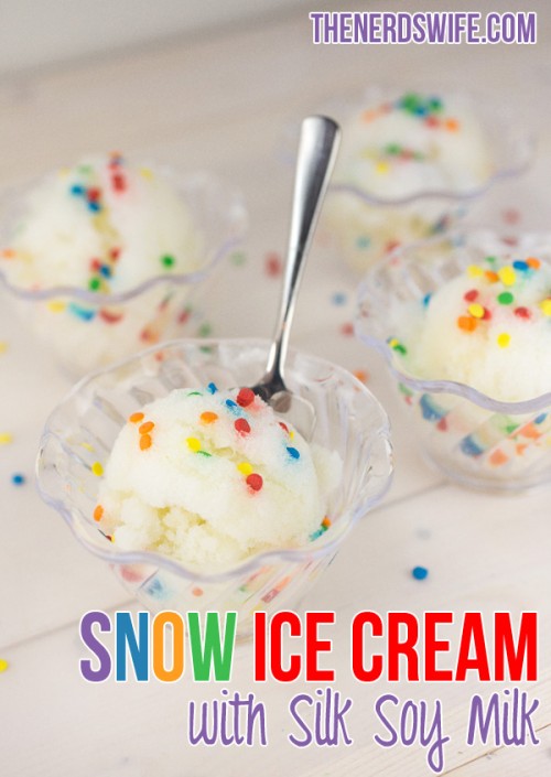 Snow Ice Cream with Silk Soy Milk