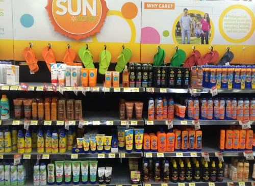 Banana Boat Display at Walmart #BBBestSummer #Shop