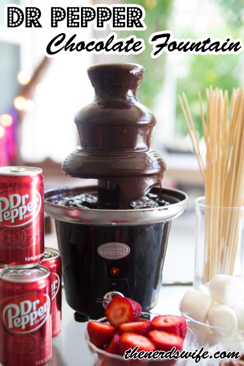 Dr Pepper Chocolate Fountain