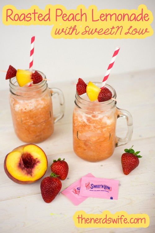 Roasted Peach Lemonade with Sweet'N Low
