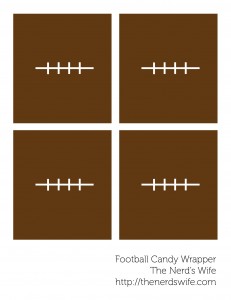 Football Candy Bar Wraps