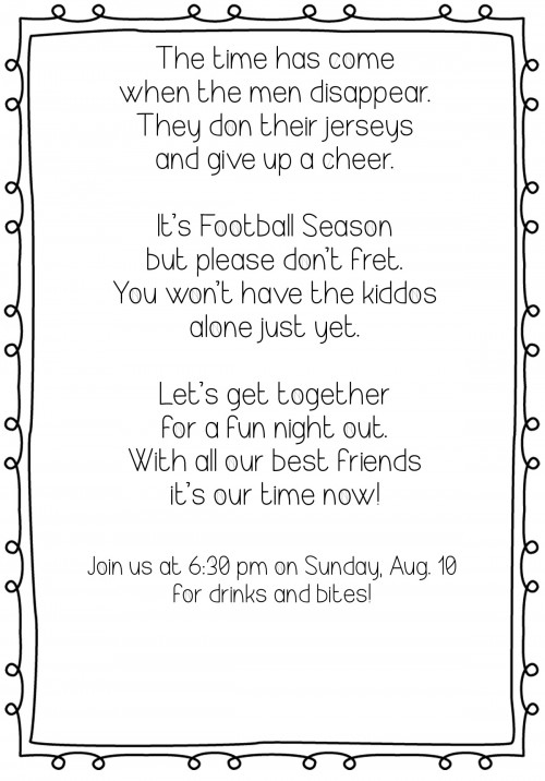 Football Party Invite