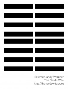 Referee Candy Bar Wraps