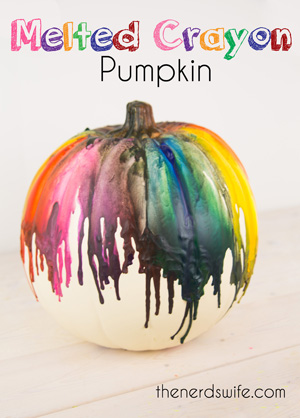 Melted Crayon Pumpkin