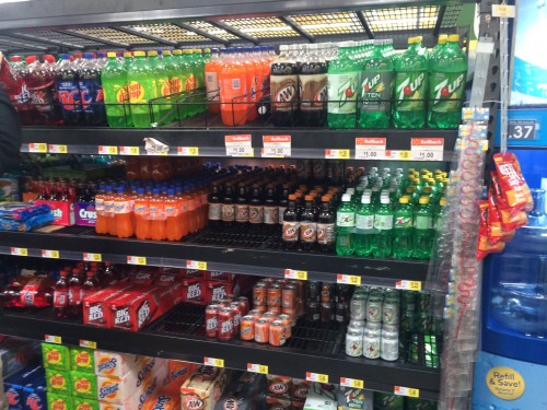 Soda Aisle at Walmart