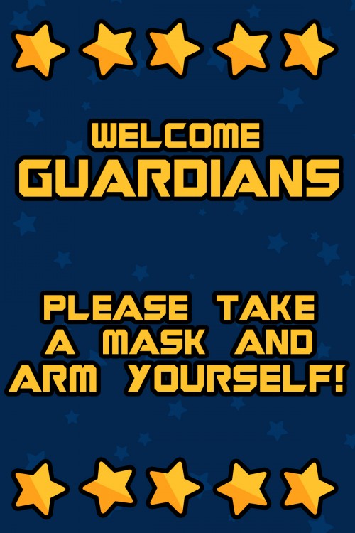 Guardians of the Galaxy Party Sign