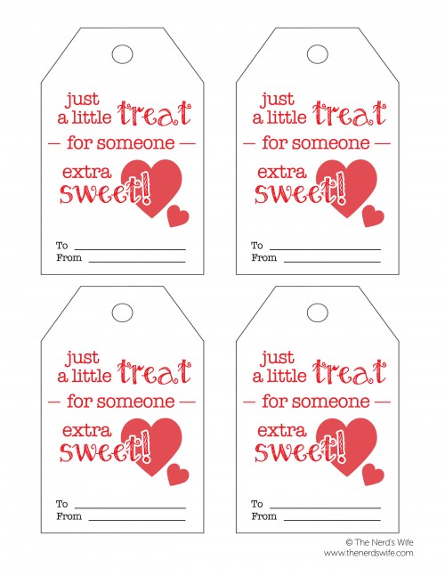 Sweet Treat Tags for Valentines