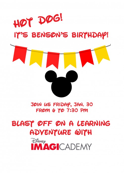 Benson Birthday Invite