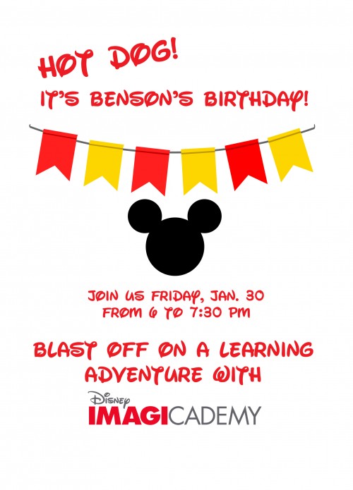 Disney Imagicademy Mickey Mouse Party Ideas