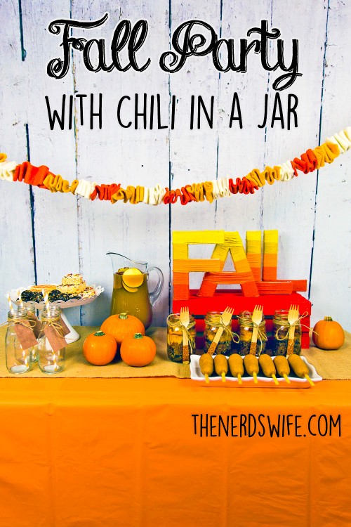 Fall Party with Chili in a Jar