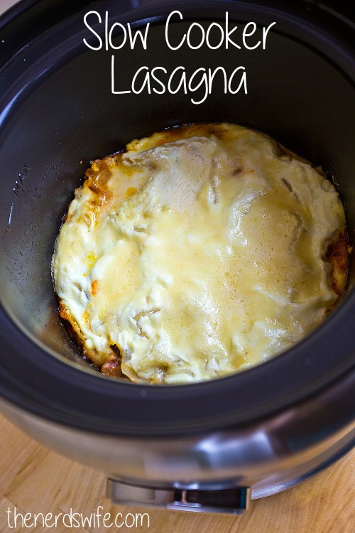 Slow Cooker Lasagna in Crock Pot