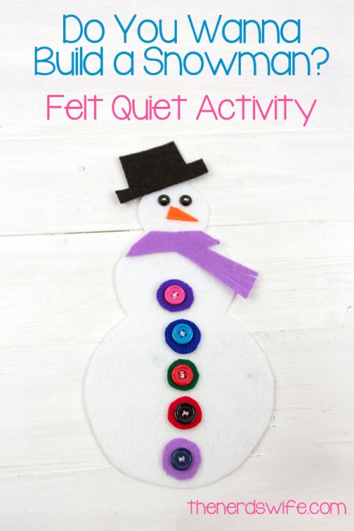 Build a Snowman Felt Quiet Activity