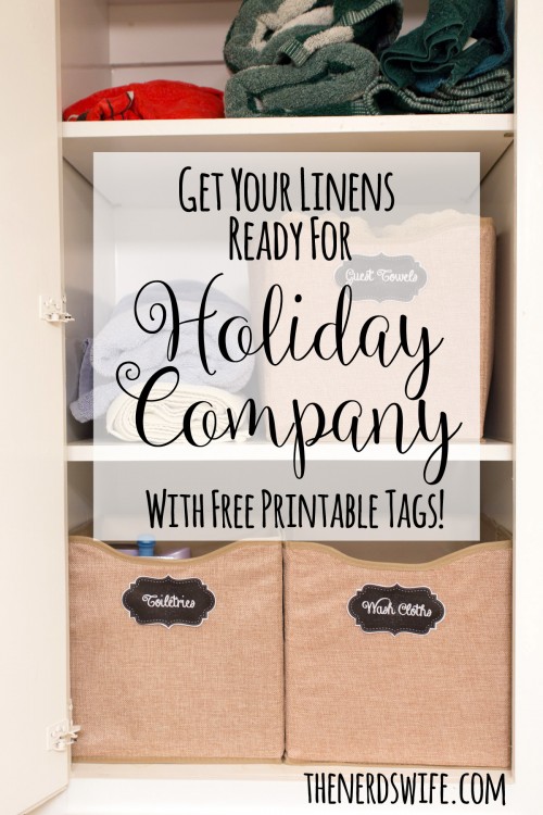 Get Linens Ready for Holiday Company