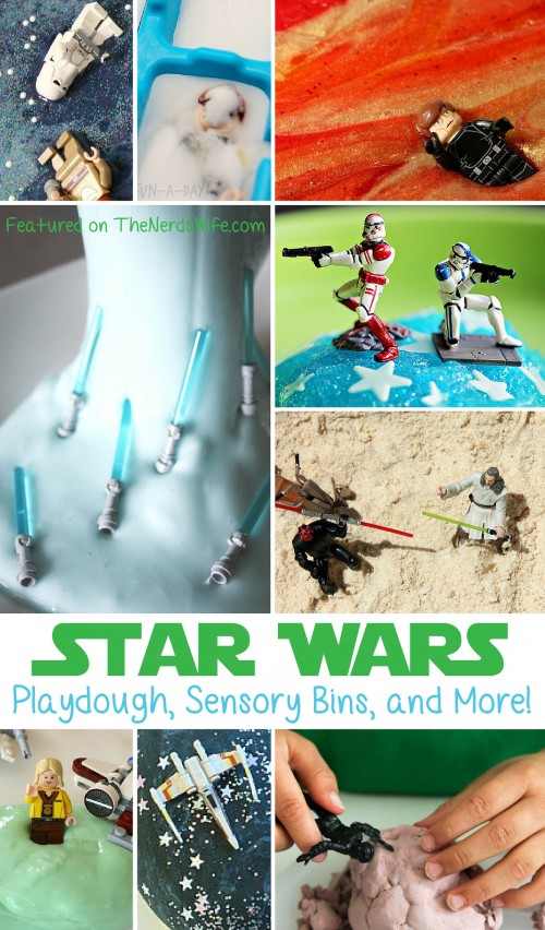 Star Wars Playdough, Sensory Bins, and more