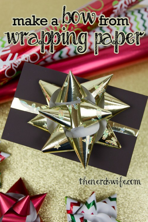 How to make a deals bow with wrapping paper