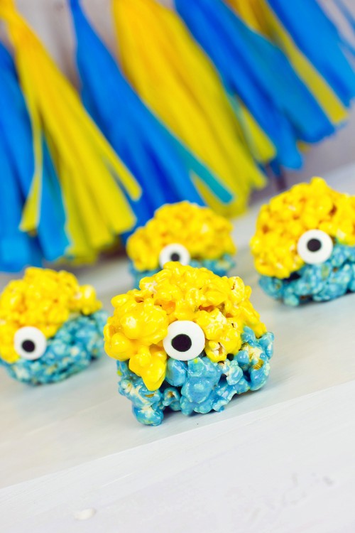 Minions Popcorn Balls