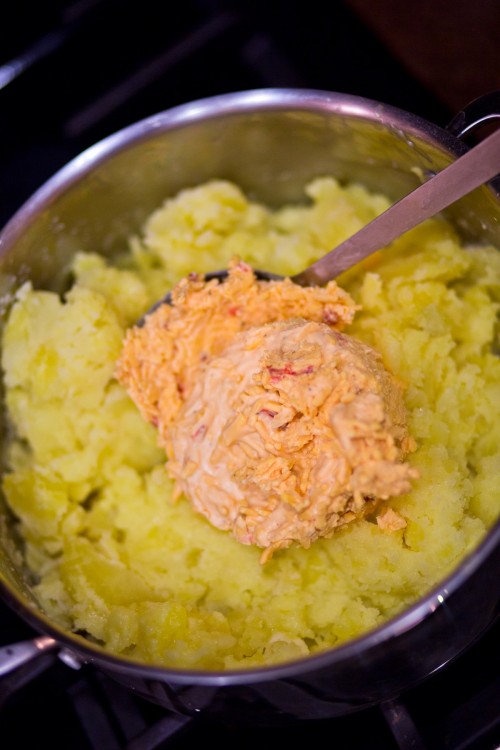 Pimiento Cheese Mashed Potatoes