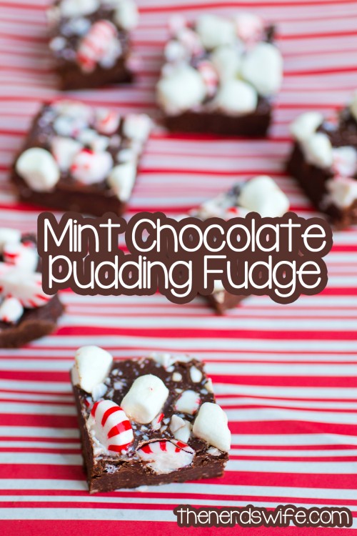 Mint Chocolate Pudding Fudge