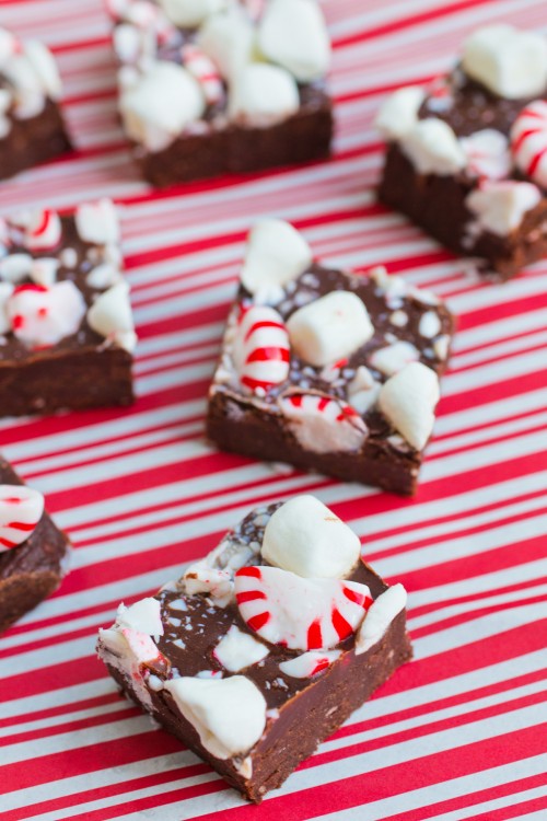 Peppermint Pudding Fudge