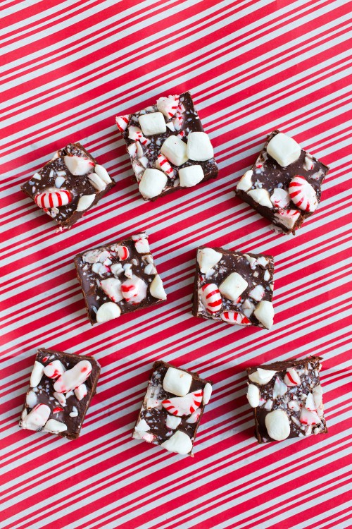 Peppermint Pudding Fudge