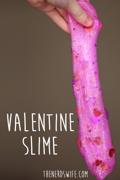 28 Packs Valentine's Day DIY Slime Kit with Heart Boxes, Slime