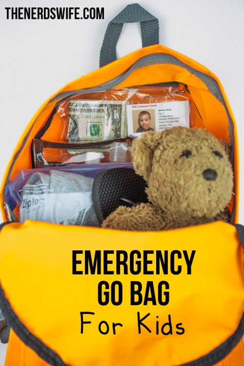Emergency Go Bag for Kids