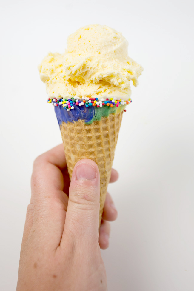 Rainbow Ice Cream Cones