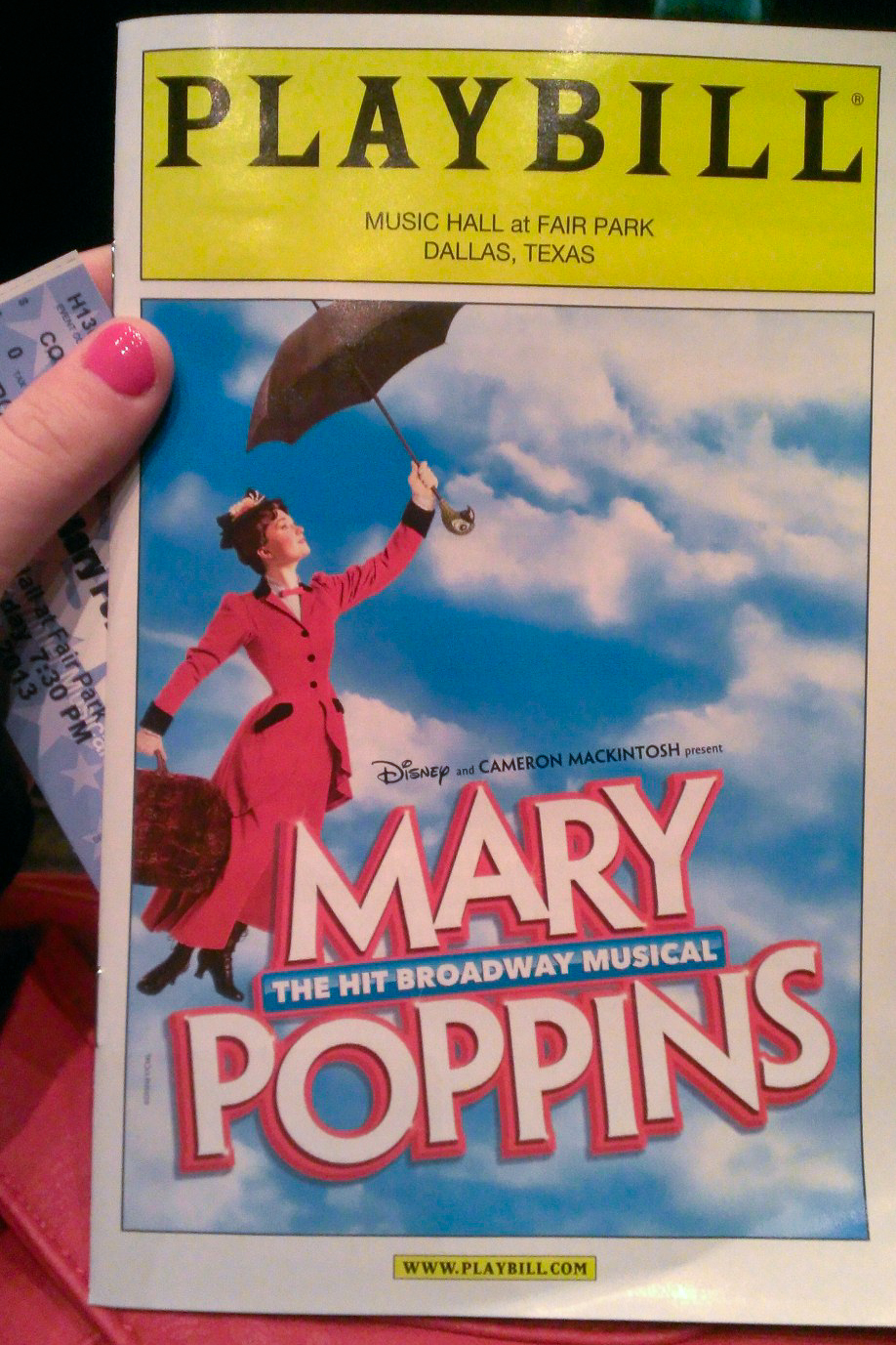 Mary Poppins Playbill - The Nerd's Wife