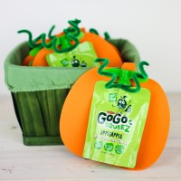 Heathy Preschool Snacks: GoGo squeeZ Pumpkins