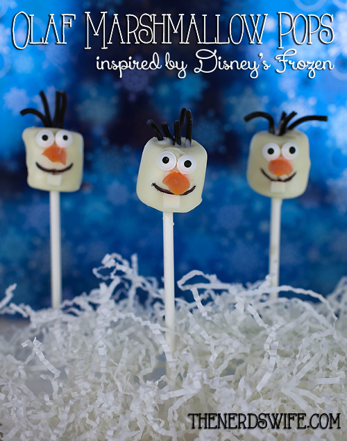 Olaf Marshmallow Pops