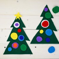 Felt Christmas Tree Preschool Craft