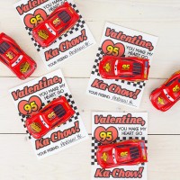 Lightning McQueen Printable Valentine’s Day Cards, Inspired by Disney’s Cars