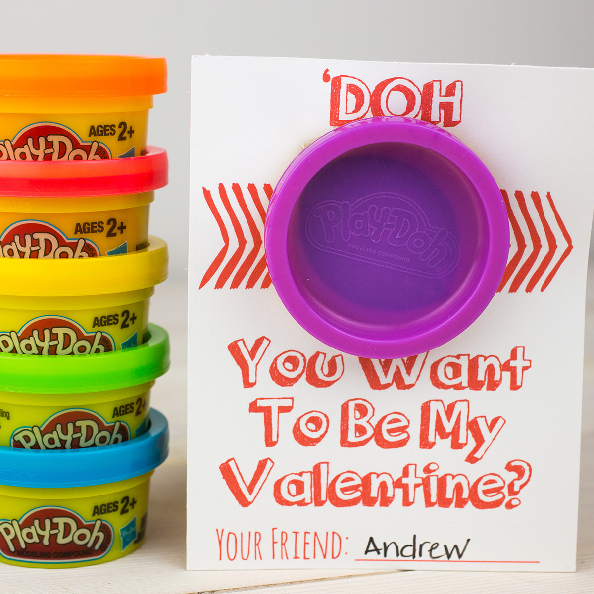 Valentine Play Doh Cards The Nerd s Wife
