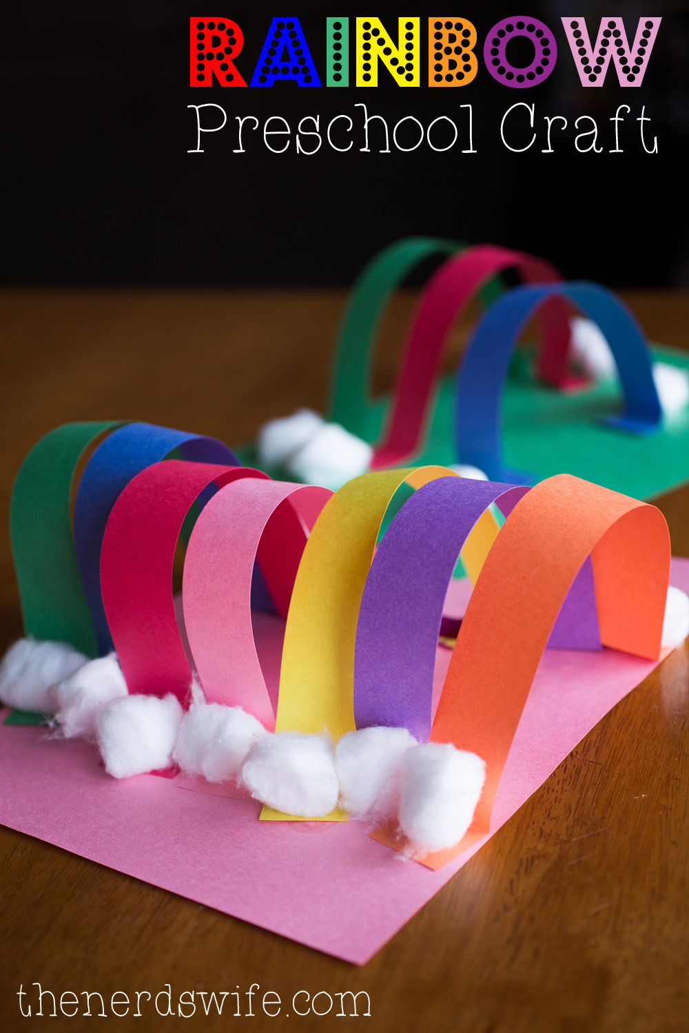 rainbow preschool craft with elmers early learners the
