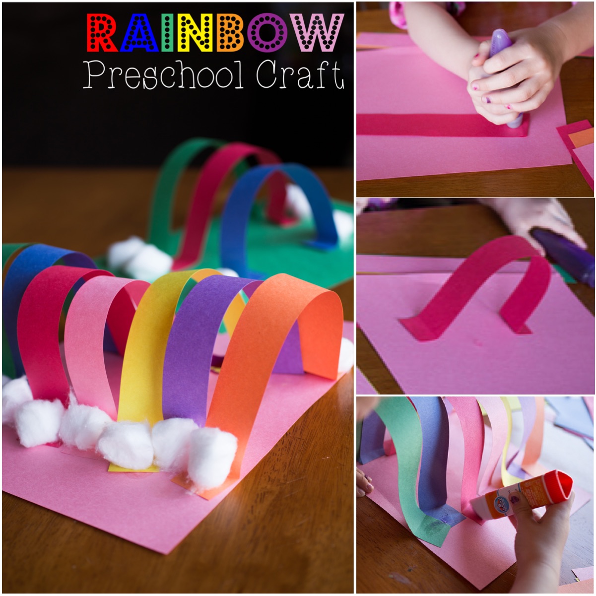 Rainbow Preschool Craft With Elmer's Early Learners - The Nerd's Wife