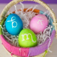 Monogram Easter Eggs