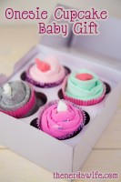 Onesie Cupcake Baby Shower Gift