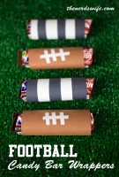 Football Candy Bar Wrappers