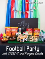 Football Party Ideas with Cheez-It and Pringles Snacks